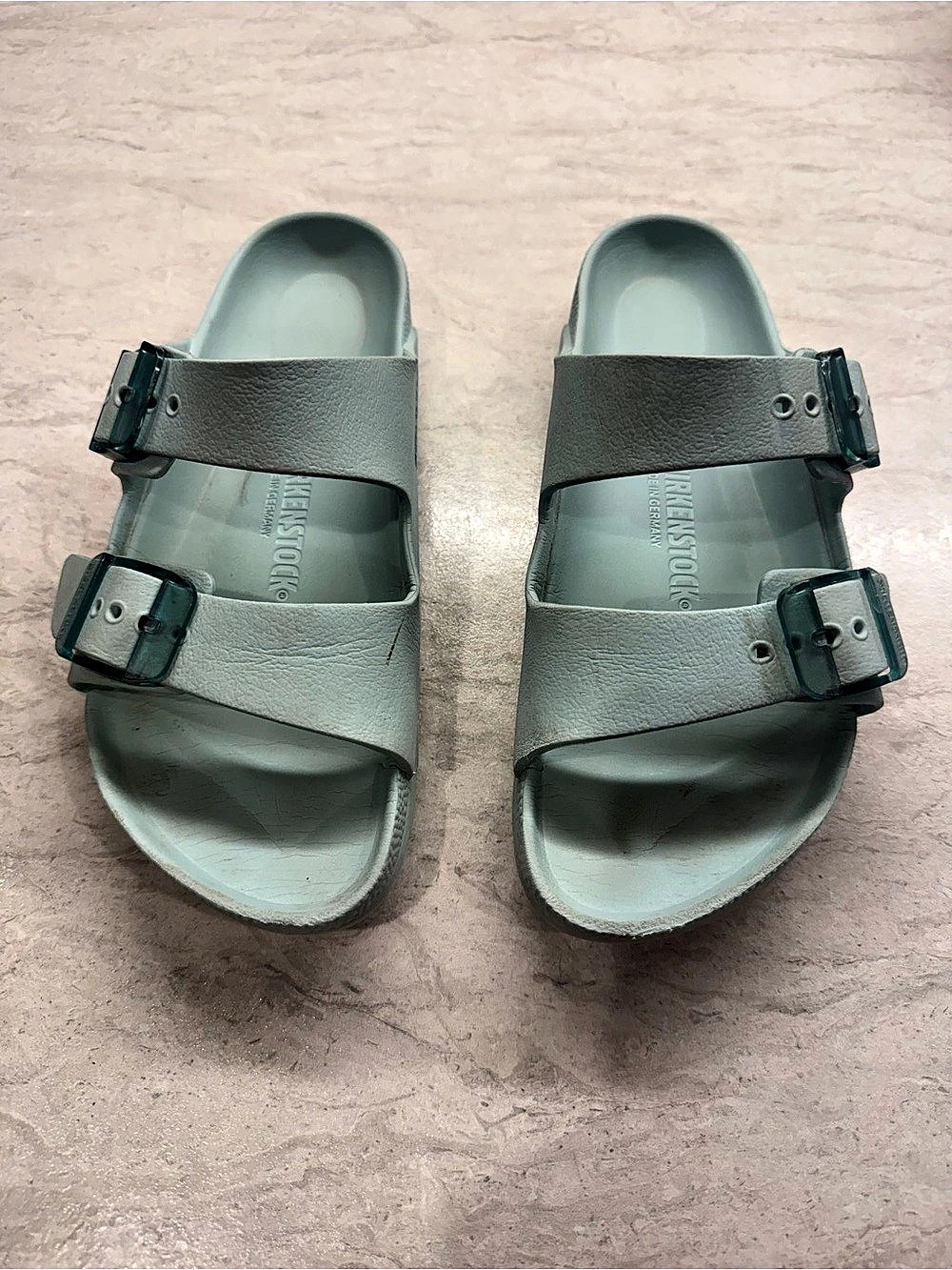 Birkenstock Arizona EVA Two-Strap Sandals in Green EU 36